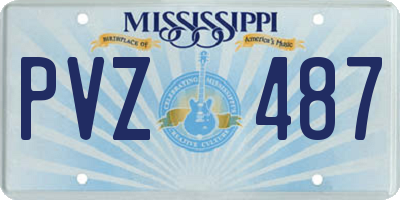 MS license plate PVZ487