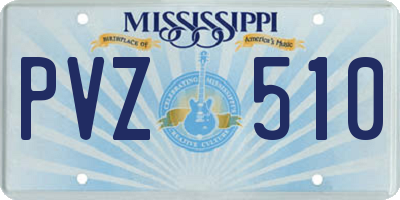 MS license plate PVZ510