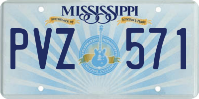 MS license plate PVZ571