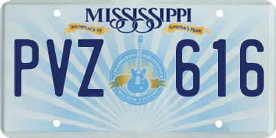 MS license plate PVZ616