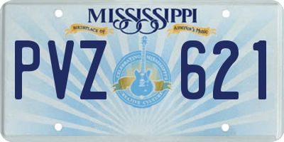 MS license plate PVZ621