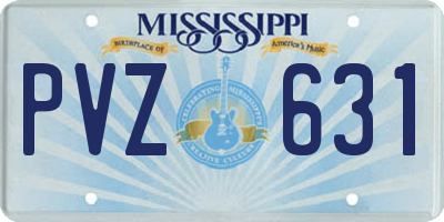MS license plate PVZ631