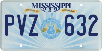 MS license plate PVZ632