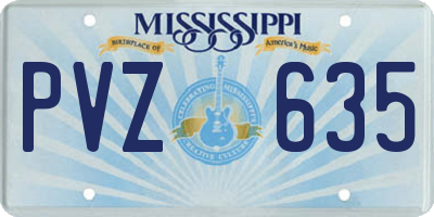 MS license plate PVZ635