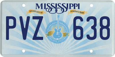 MS license plate PVZ638
