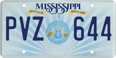 MS license plate PVZ644