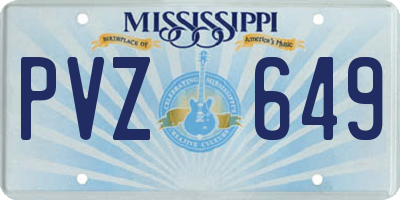 MS license plate PVZ649