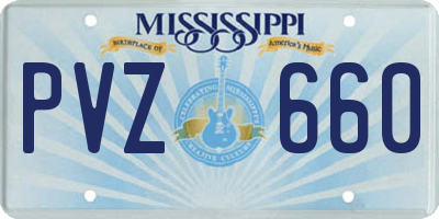 MS license plate PVZ660