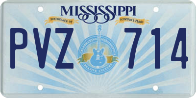 MS license plate PVZ714