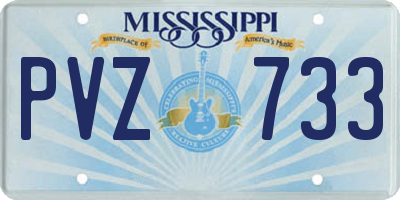 MS license plate PVZ733