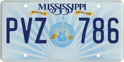 MS license plate PVZ786