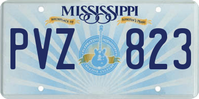 MS license plate PVZ823