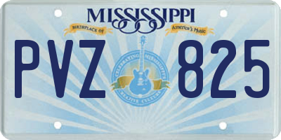 MS license plate PVZ825