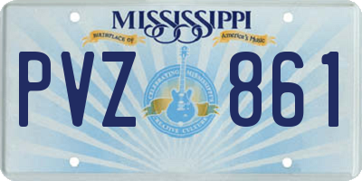 MS license plate PVZ861