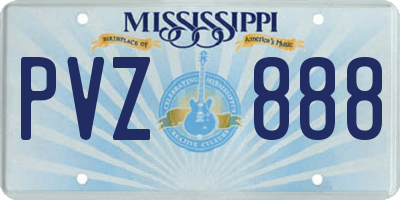 MS license plate PVZ888