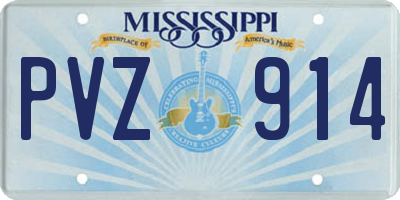 MS license plate PVZ914