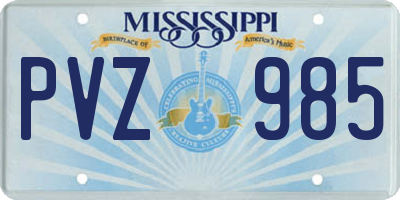 MS license plate PVZ985