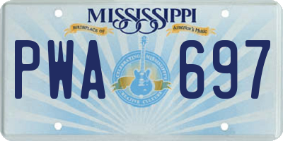 MS license plate PWA697