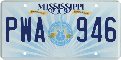 MS license plate PWA946