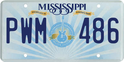MS license plate PWM486