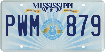 MS license plate PWM879