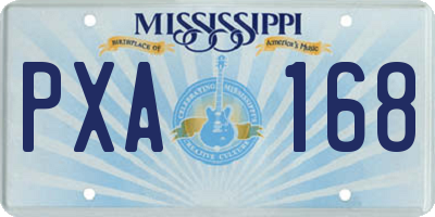 MS license plate PXA168