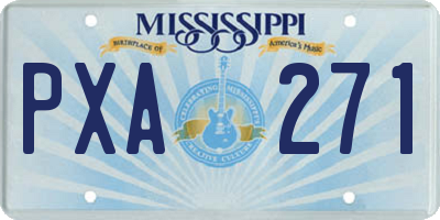 MS license plate PXA271