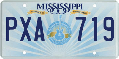MS license plate PXA719