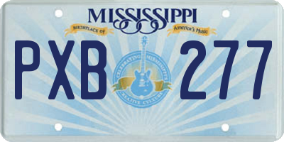 MS license plate PXB277