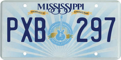 MS license plate PXB297