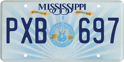 MS license plate PXB697