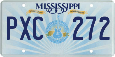 MS license plate PXC272
