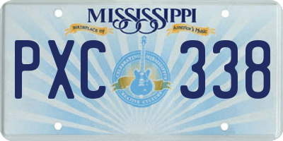MS license plate PXC338