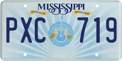 MS license plate PXC719