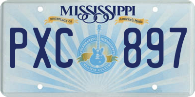 MS license plate PXC897