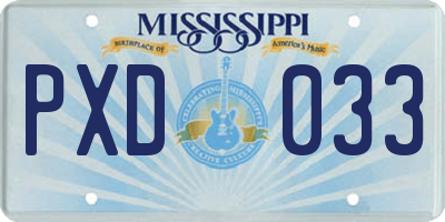 MS license plate PXD033