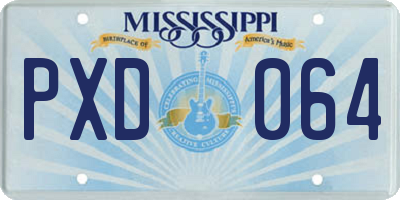 MS license plate PXD064