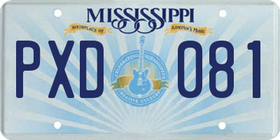 MS license plate PXD081