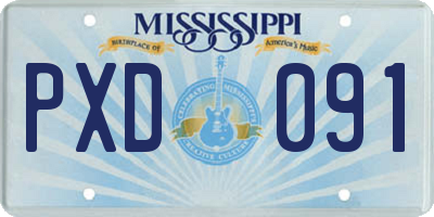 MS license plate PXD091