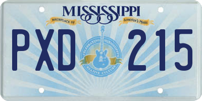 MS license plate PXD215