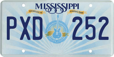 MS license plate PXD252
