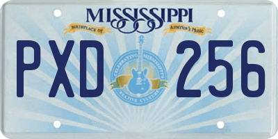 MS license plate PXD256