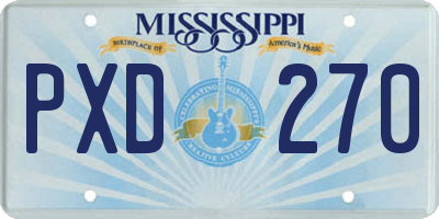 MS license plate PXD270
