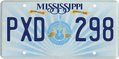 MS license plate PXD298