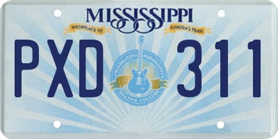MS license plate PXD311