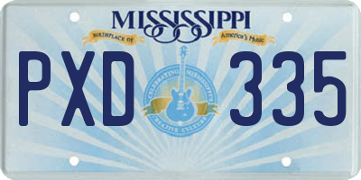 MS license plate PXD335