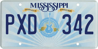 MS license plate PXD342