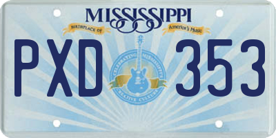 MS license plate PXD353