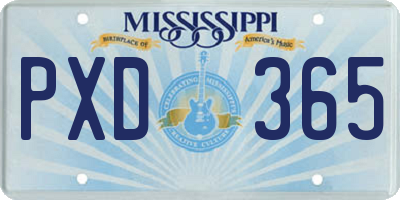MS license plate PXD365