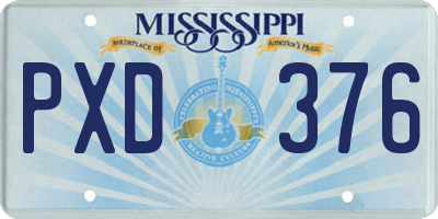 MS license plate PXD376